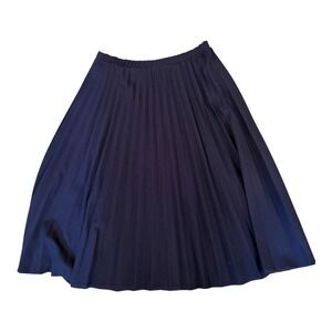 VTG Kayo of California Skirt‎ Womens 13/14 Navy Pleated Midi Style 1597 USA